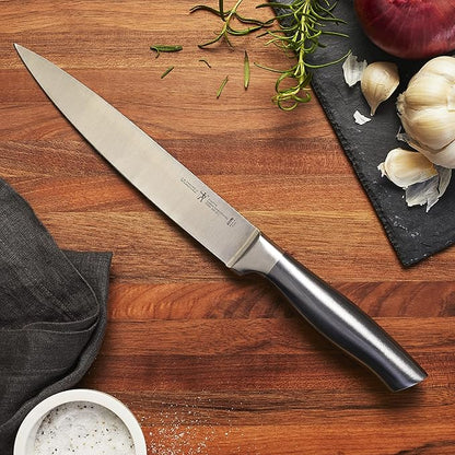 HENCKELS Graphite Razor-Sharp 8-inch Carving Knife, German Engineered Informed by 100 Years of Mastery, Silver