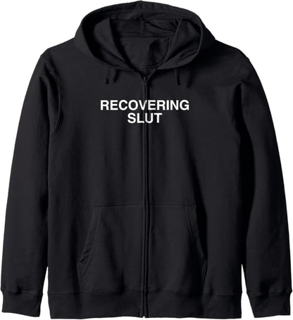 Y2K College Sarcastic Humor Hot Girl Slay Zip Hoodie