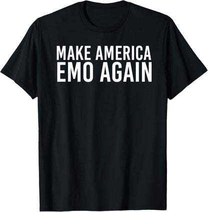 Make America Emo Again Funny Goth US Gift Idea T-Shrt.