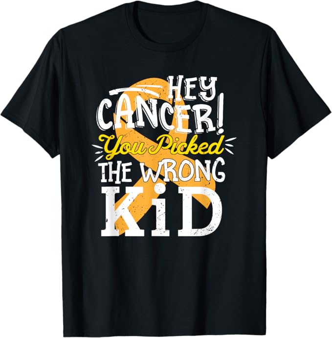 Childhood Cancer Shirt Awareness Survivor Wrong Kid Support T-Shirt