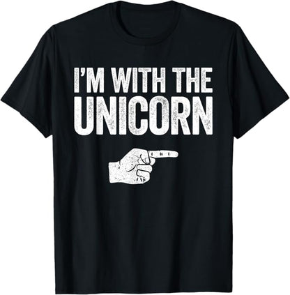 I"mWith The Unicorn T-Shirt Matching Unicorn Costume Shirt T-Shirt