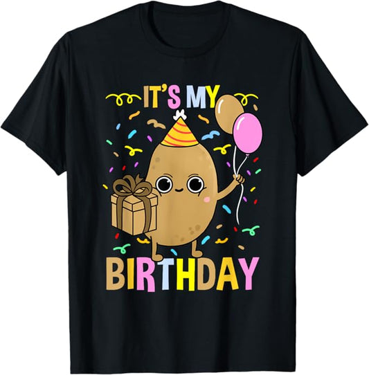 SelectIts My Birthday Potato T-Shirt