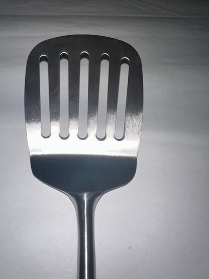Slotted Turner Spatula SUS 304 Stainless Steel Kitchen Spatula Slotted Turner Metal Spatula Heat Resistant 15 Inch - Easier for Flipping, Frying  Grilling