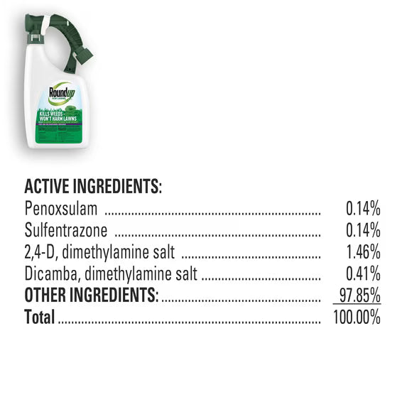 Roundup For Lawns₆ Ready-To-Spray, for Use on Southern Grasses, 32 fl. oz