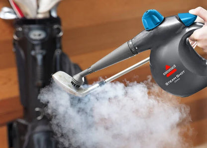 BISSELLо Steam ShotЩ Omni handheld portable steam cleaner for tile, grout, windows, bathrooms, kitchens, includes 7 tools