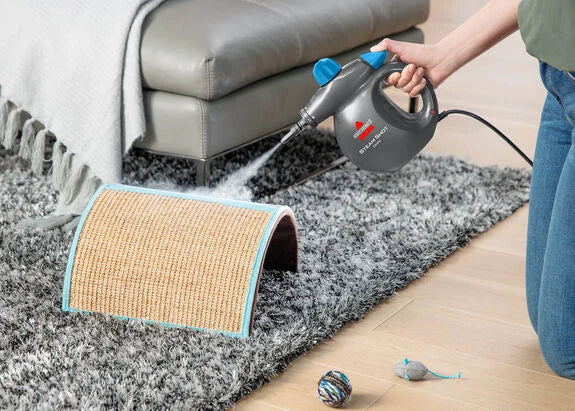 BISSELLо Steam ShotЩ Omni handheld portable steam cleaner for tile, grout, windows, bathrooms, kitchens, includes 7 tools
