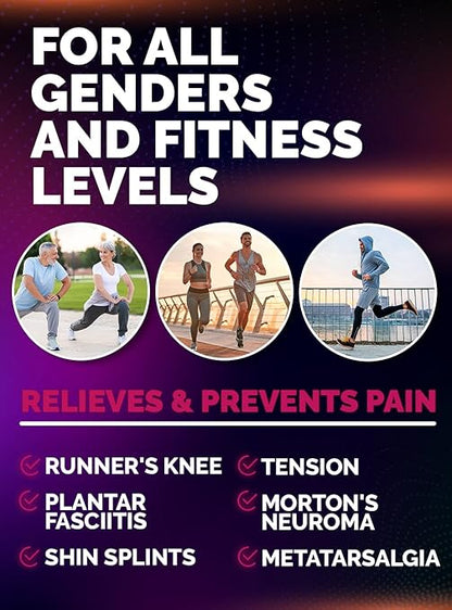 Running Insoles Men Women - Athletic Shock Absorbing Gel Insoles - Runners Knee - Reduce Muscle Soreness - Plantar Fasciitis - for Sport Shoes (S)