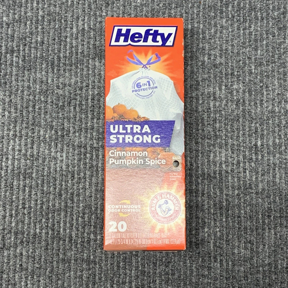 Hefty - Ultra Strong Trash Bags - Brand New - Pumpkin Spice 13 Gallon (20 Ct)