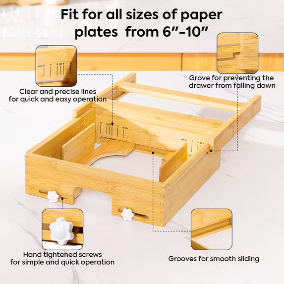 VIVIRBIEN paper plate container/dispenser