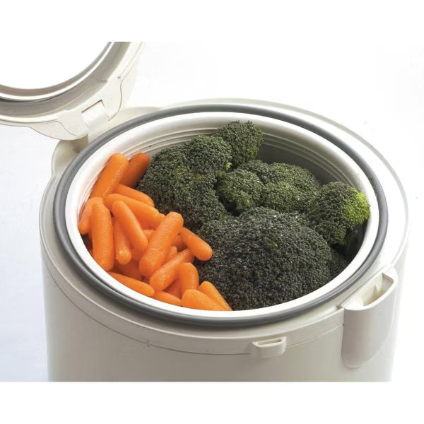 Tiger 5.5 Cup White Rice Cooker, Floral White