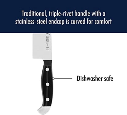 HENCKELS Statement Razor-Sharp 8-inch Chef Knife, German Engineered Informed by 100+ Years of Mastery, Black/Stainless Steel