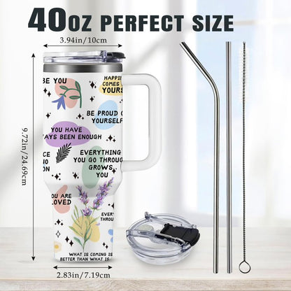 Vaso HYMONA Positive Daily Affirmations 40oz Tumbler | No Straw