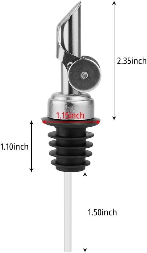 Olive Oil Dispenser, Stainless Steel Automatic Opening/Closing Spout, Leak-Proof for Oil, Vinegar, Wine & More, Multicolor