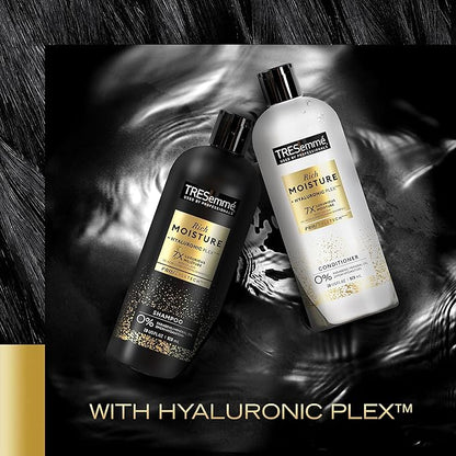 TRESemm Shampoo & Conditioner, Rich Moisture - Moisturizing Hair Care with Hyaluronic Acid, Paraben-Free, 28 Oz Ea