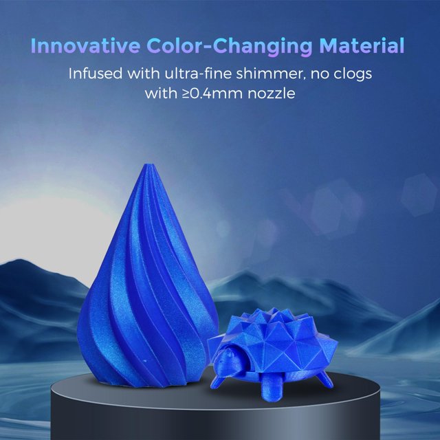 Flashforge PLA Filament 1.75mm, 1KG/2.2lbs PLA 3D Printer Filament, Skydiver