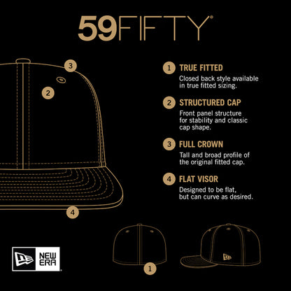 Chicago White Sox New Era Cooperstown Collection Wool 59FIFTY Fitted Hat - White ( Size 7 )