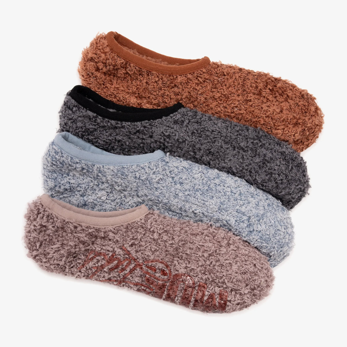 Women's Luxe Brushed Cozy Ballerina Footie 4 Pack