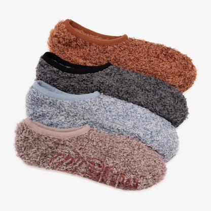 Women's Luxe Brushed Cozy Ballerina Footie 4 Pack