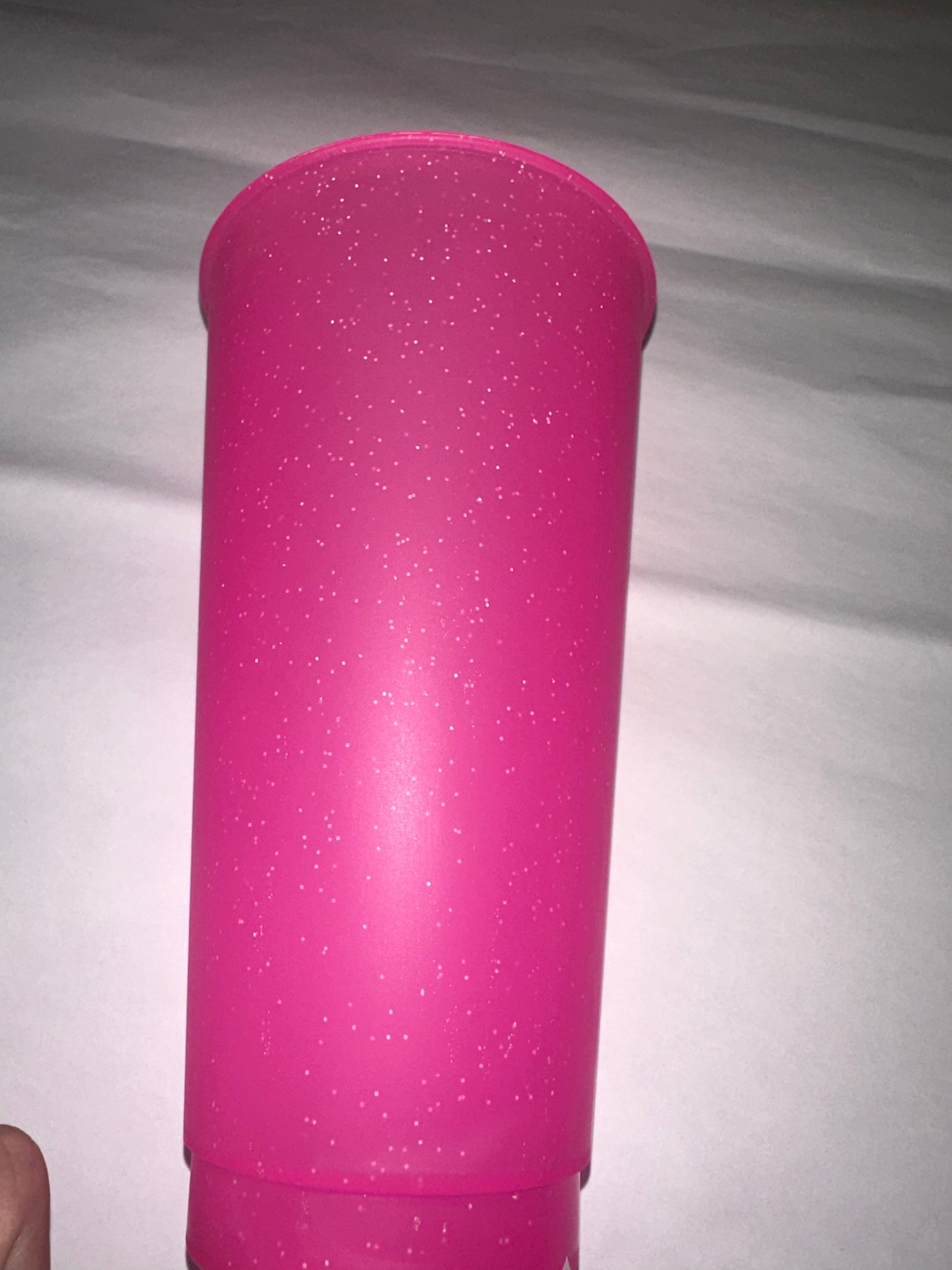 Pink Cups with Glitter
