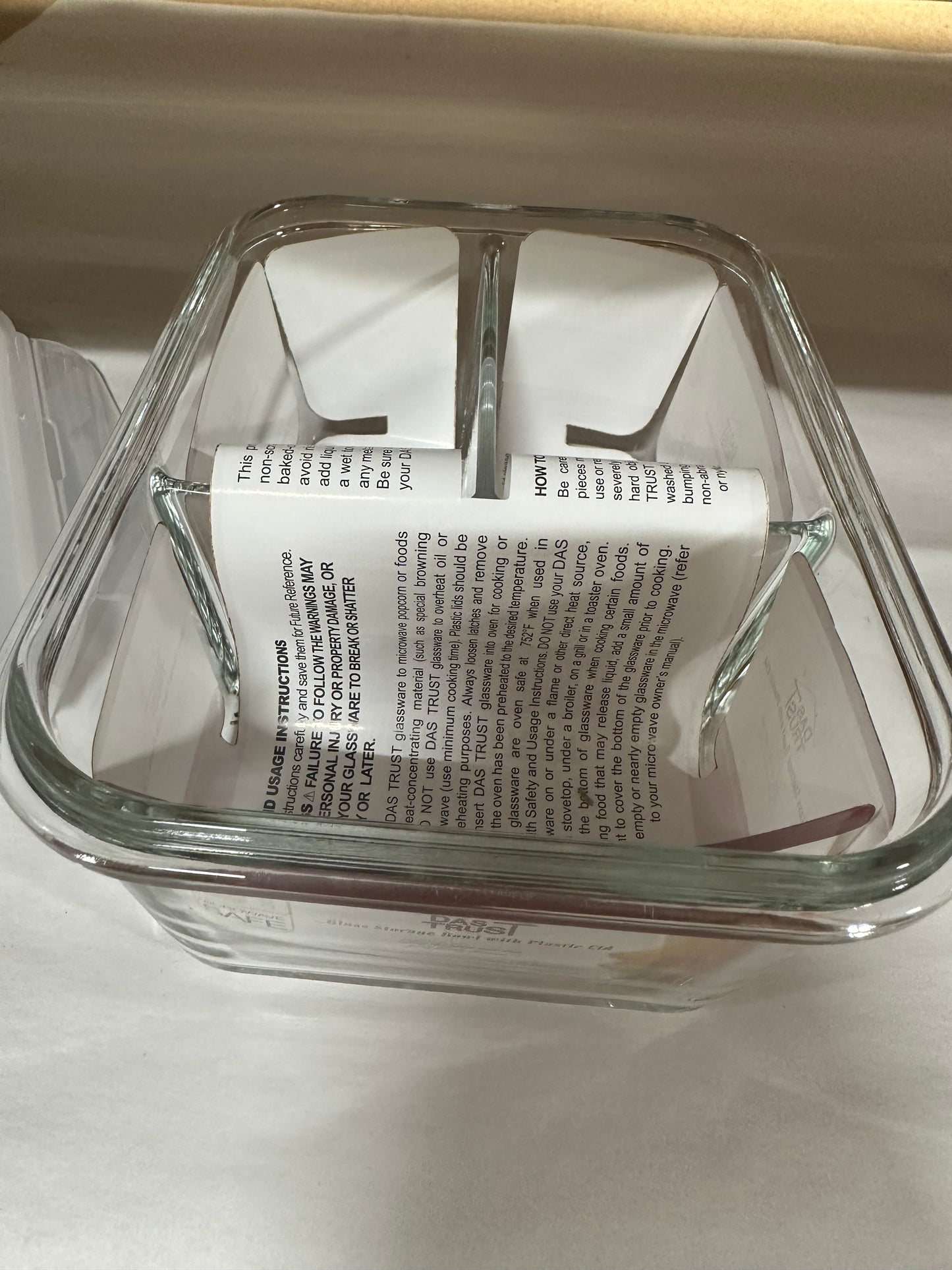 20 Oz Glass Meal Prep Containers, Glass Bento Box for adults, Lunch Containers with Lid, Glass Food Container with 3 Split Compartments-Microwavable