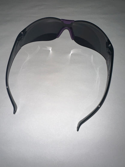 Global Vision Cruisin Safety Glasses Black Frame & Flash Mirror Lens Purple Frame & Lens