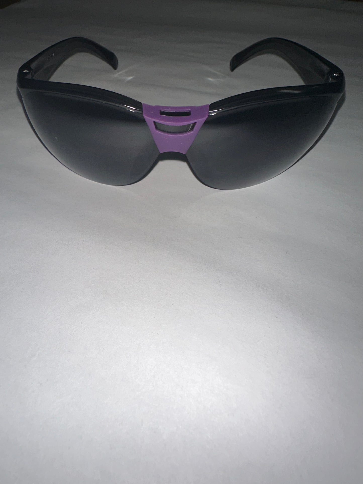 Global Vision Cruisin Safety Glasses Black Frame & Flash Mirror Lens Purple Frame & Lens