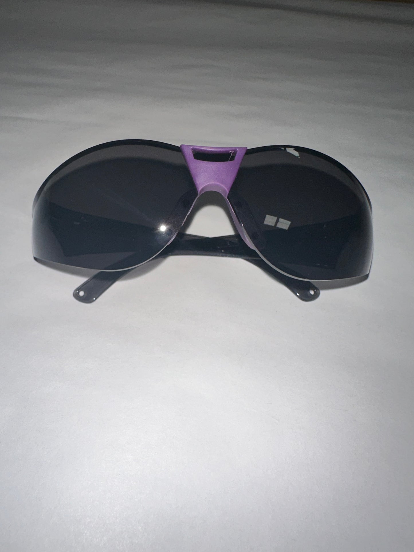 Global Vision Cruisin Safety Glasses Black Frame & Flash Mirror Lens Purple Frame & Lens