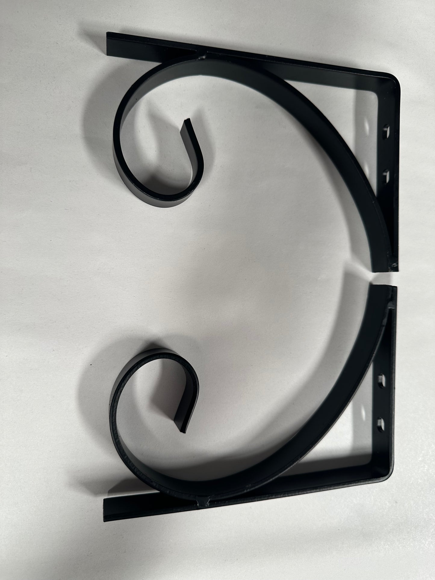 (2-Pk) Shelf Brackets Black 7-1/4" X 5" X 3/4"