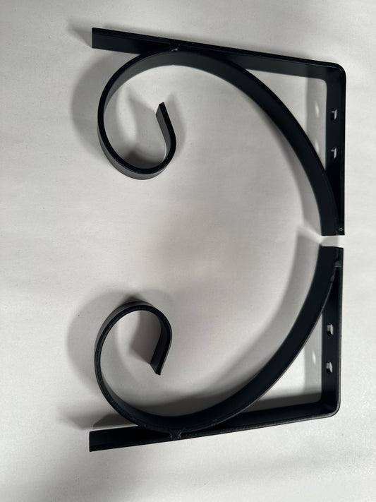 (2-Pk) Shelf Brackets Black 7-1/4" X 5" X 3/4"