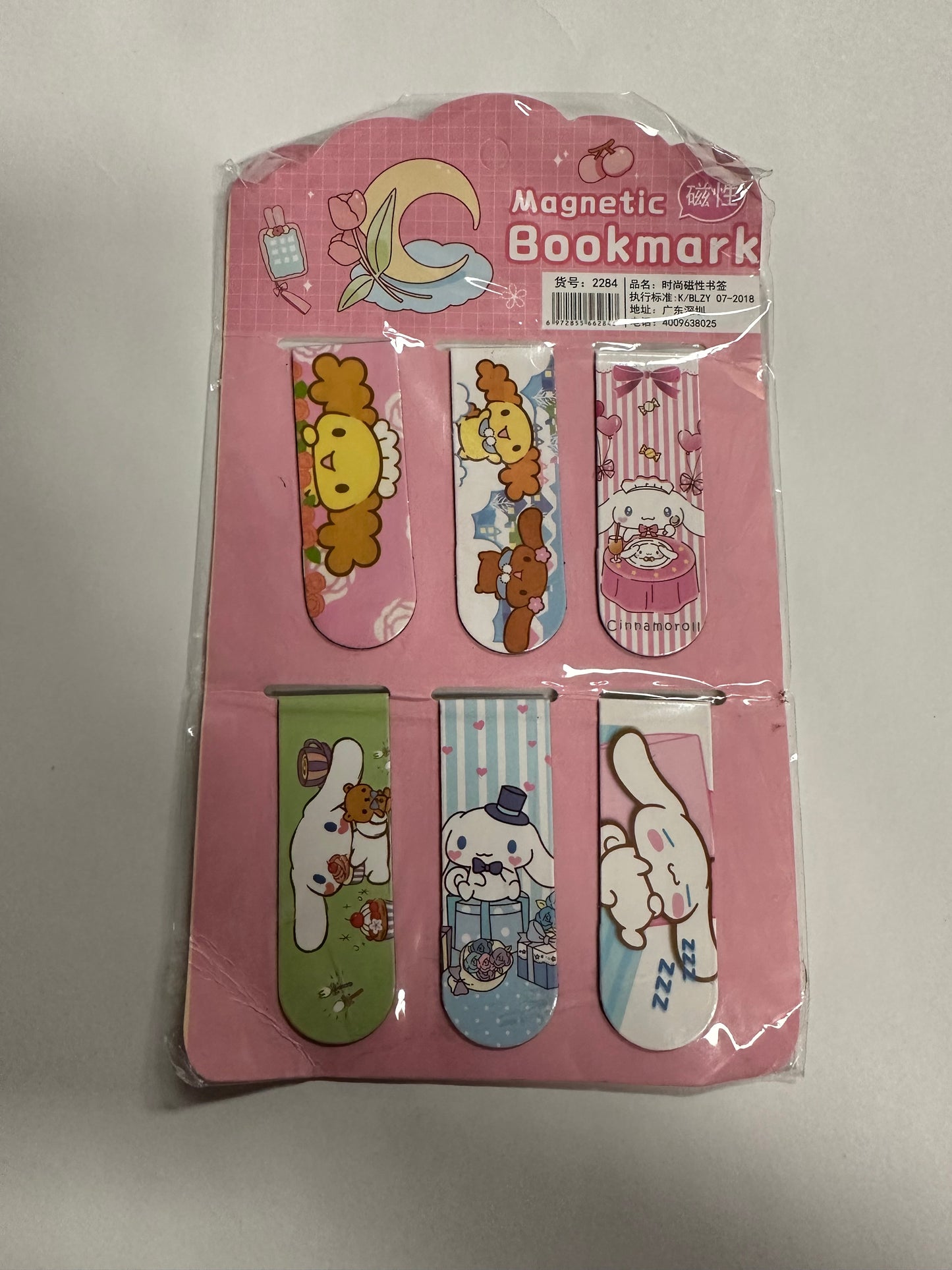 6pcs/set Sanrio Kuromi Magnetic Bookmark Cartoon Bookmark Kawaii School Supplies-Image 5/9 is the correct match for found product