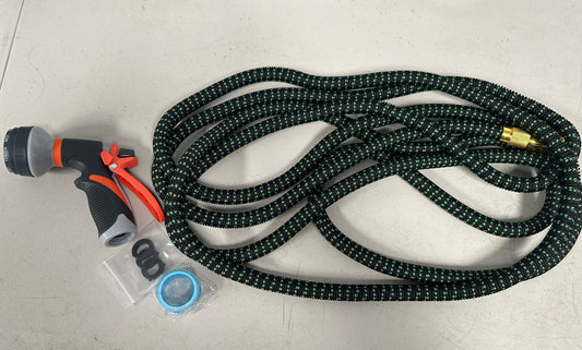 Garden Hose, NON-EXPANDABLE Ultra Lightweight & Flexible Water Hose, Kink-Resistant, Leak-Proof, Expandable Garden with Holder, for Car Wash, Yard, Camper, Lawn, Lightweight Long (25FT)