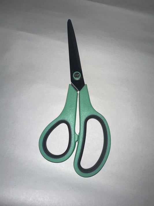 Westcott 8" Straight Stainless Steel Soft Handle Scissors(Turqouise)