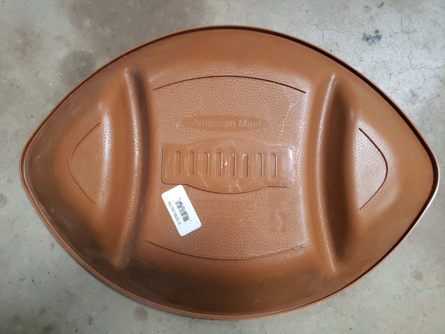 American Maid 20 Inch Football Shape Tray