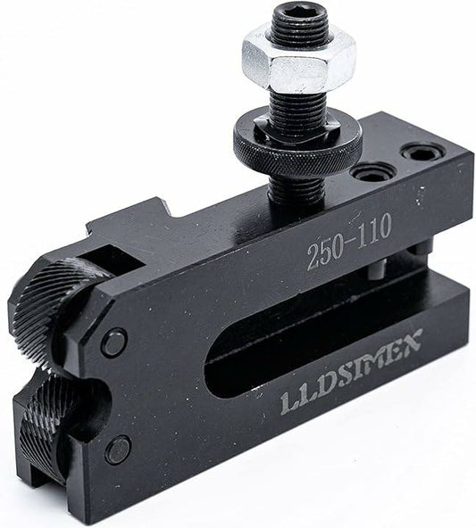 LLDSIMEX 6-12 Inch Lathe Swing Tool Post Knurling Turning Facing Holder AXA (250-110) Quick Change