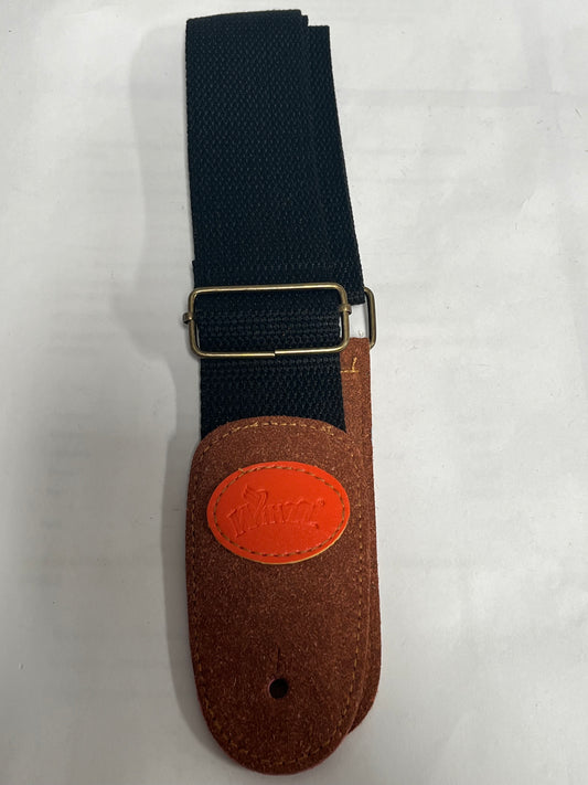Winzz Guitar Strap for Acoustic and Electric Guitars (BLACK)