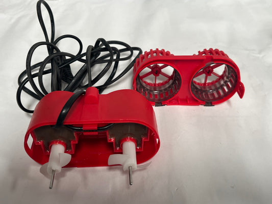 Happyyami Aquarium Pump Dual Motor Vibration Water Pump for Freshwater Saltwater Tanks Easy Suction Cup Installation Model