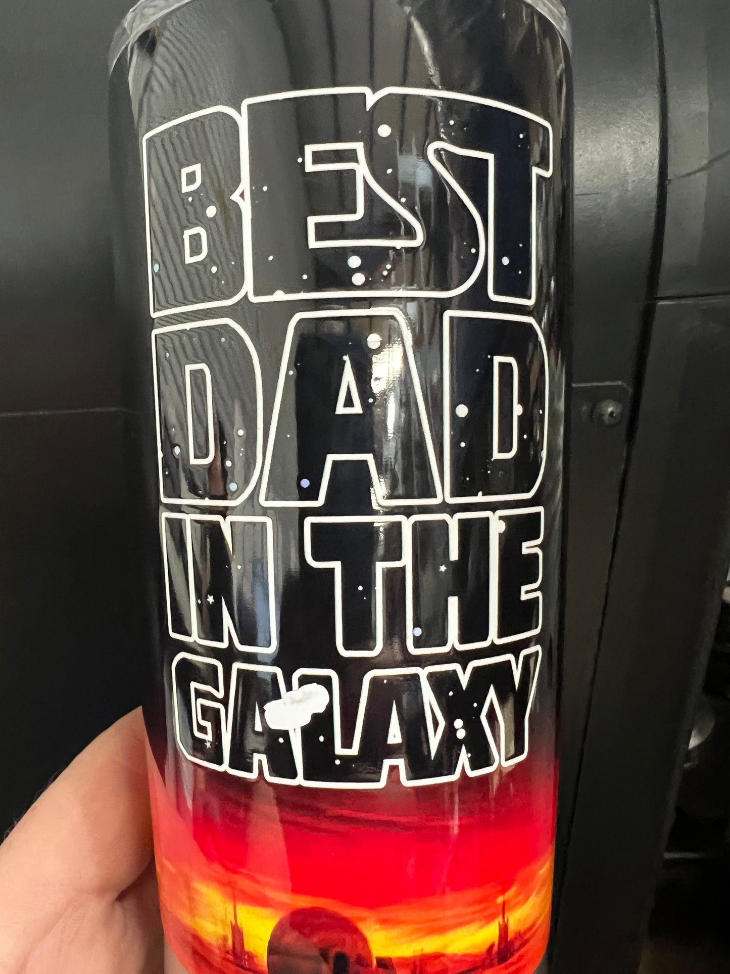 34HD Gifts for Dad, Dadalorian Tumbler with Lid 20 oz Stainless Steel, Father Drinking Cup, Star Dad Merch, Daddy Birthday Gifts from Daughter, Son, Wife