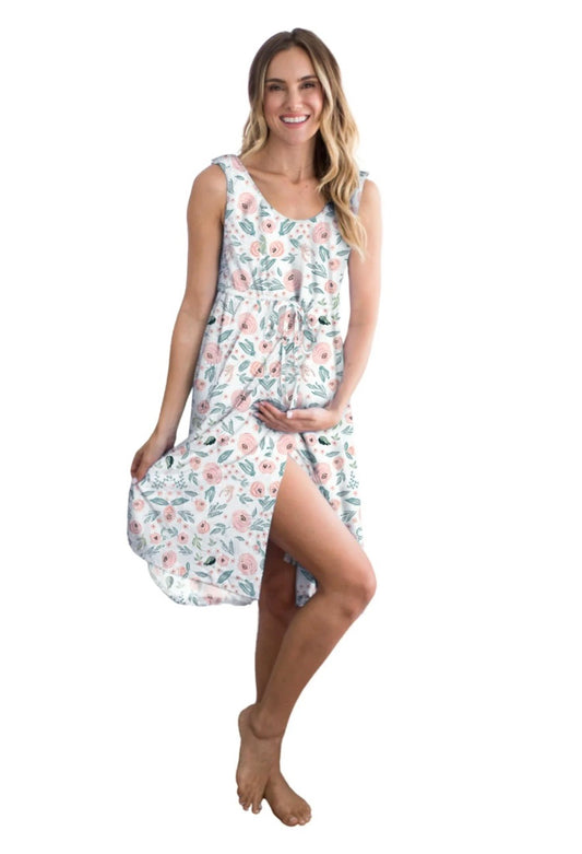 Baby Be Mine Labor and Delivery Gown For Hospital - 3-1 labor/Delivery/Nursing Gown-Maternity Sleepwear ( S/M)