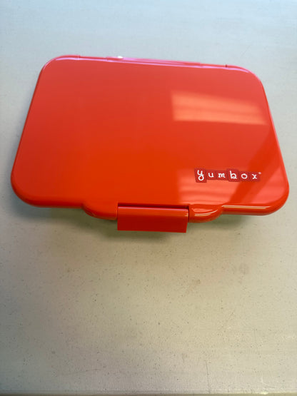 Yumbox Prêt Stainless Steel Bento Lunch Box, Leakproof, Sandwich Friendly Tray, Kids Lunch Box, Easy Open Latch, Compact, Durable, Spacious Food Tray (Orange)