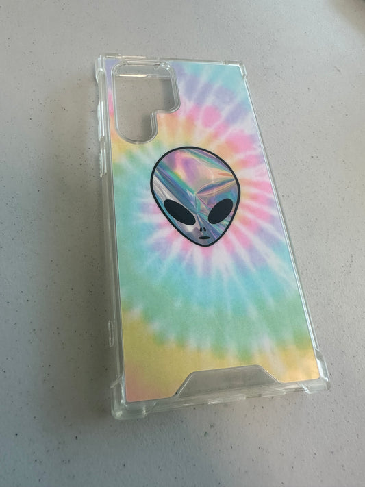 Rainbow Alien Slim Fit Phone Case Compatible for Samsung Galaxy S25 Ultra (Not S25/S25+ Plus) Slim Thin Gel TPU Cover