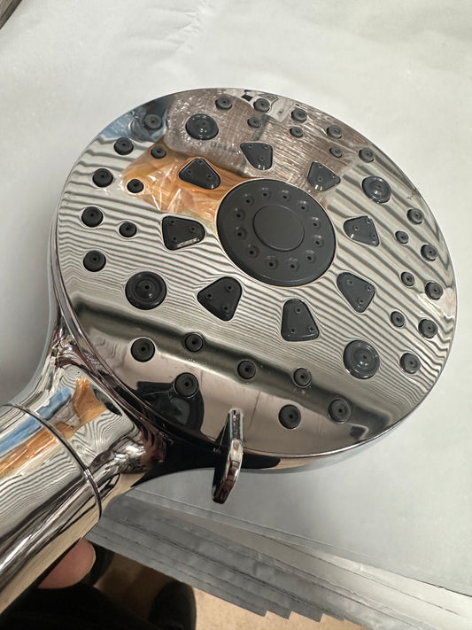 Handheld Shower Head, 4 Spray Setting High Pressure Shower Head Chrome