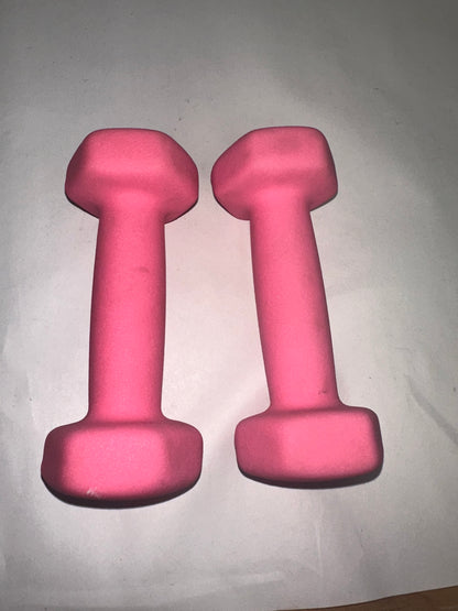 FUXION 2lbs Neoprene Dumbbell Hand Weights, Sets of 2 with Multiple Weight Options, Hexagon Non-Slip Weights for Home Gym Yoga Pilates Workout