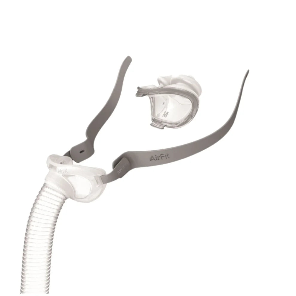 ResMed AirFit P10 - Includes 3 Size Pillows - Includes Small, med, Large Cushions - Includes Tube, Frame, and Strap