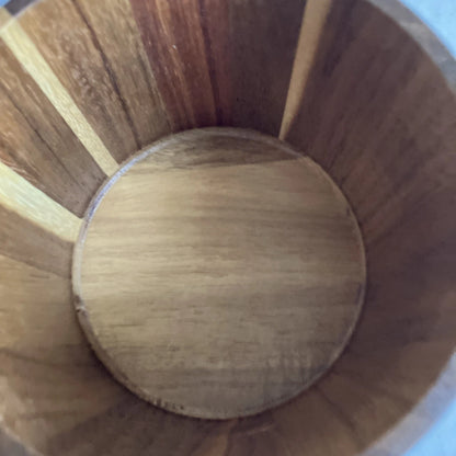 Ryze Mushroom Coffee Wooden Acacia Wood Storage Jar Container with Lid