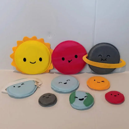 Kiwi Co Sprout Space Exploration Subscription Box-Rocket Launch-Meteor Toss Sun and Eight Planets, 2 Beanbag Meteors Only (Does Not Include Box)