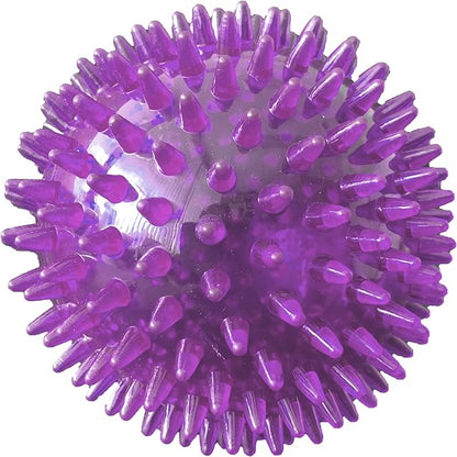 PetSport Gorilla Spiky Ball Squeak, Assorted Colors, 5"