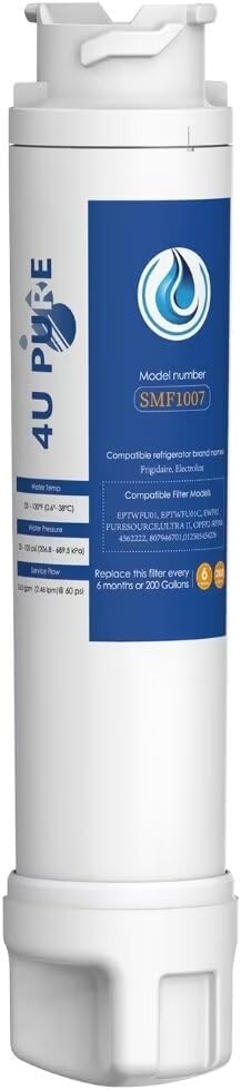 Replacement for EPTWFU01, Pure Source Ultra 2, EWF02, 012505454226, 4562222 Refrigerator Water Filter, Pack of 1 (Packaging May Vary)