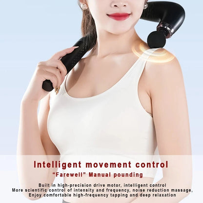 Kocuno Intelligent One Click Start Fascial Massage Gun, Relax And Tighten Muscles, Deep Tissue, Long Handle Massage Gun, Rechargeable