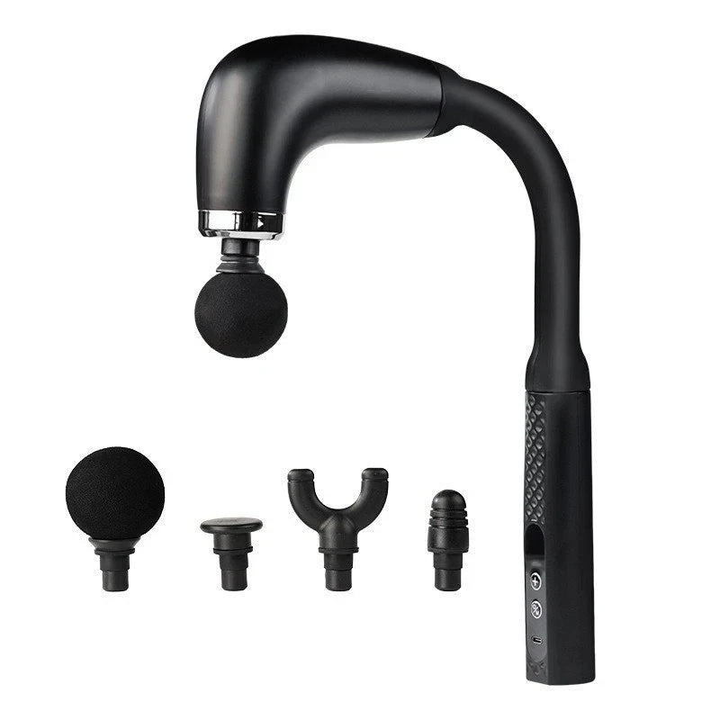Kocuno Intelligent One Click Start Fascial Massage Gun, Relax And Tighten Muscles, Deep Tissue, Long Handle Massage Gun, Rechargeable