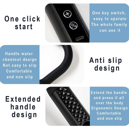 Kocuno Intelligent One Click Start Fascial Massage Gun, Relax And Tighten Muscles, Deep Tissue, Long Handle Massage Gun, Rechargeable
